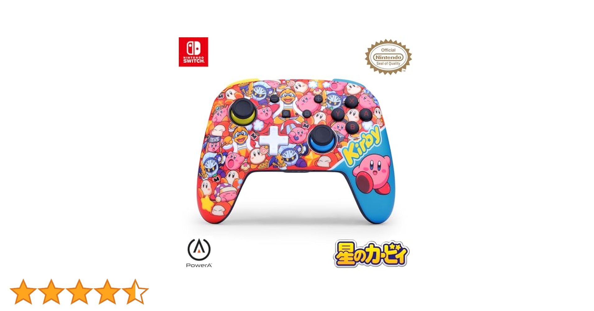 Nintendo Switch 星のカービィ コントローラー PowerA ワイヤレスコントローラー for Nintendo Switch｜の通販